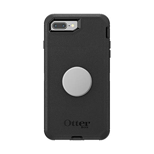 Greatest Product Otter + Pop for iPhone 7+ and 8+: OtterBox Defender Series Case with PopSockets Phone Grip and Phone Stand, PopGrip, Collapsible, Swappable Top, Black and Aluminum Space Grey