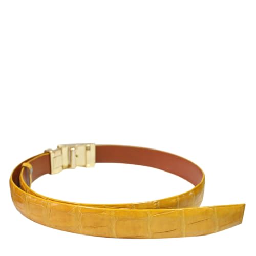 ThanhVinh Genuine Crocodile Belly Skin Leather Men's Belt – Handmade3