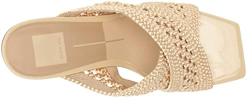Dolce Vita Women's Patch Heeled Sandal, Vanilla Woven, 9.5 | Image 4