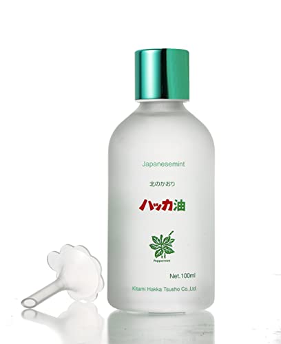 Kitami Hakka Tsusho Peppermint Oil Value Bottle 3.4 fl oz (100 ml) Refill 3.4 fl oz (100 ml) (x 1)