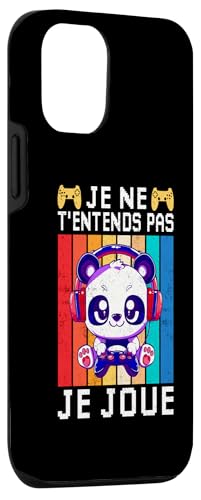 Coque pour iPhone 14 Pro Je Ne T'Entends Pas Je Joue Geek Jeux Vidéos Console Cadeau – vue 3