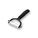 Produktbild Kyocera Sparschäler Schwarz | zweischneidige Klinge: 4 cm | extra scharfer Schäler | sauberes Schälen von Gemüse und Obst | spülmaschinenfester Obstschäler | Mehrzweck Gemüseschneider