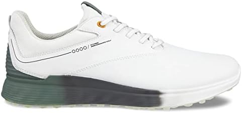 ECCO Men's S-Three Gore-TEX Golf Shoe, White/Frosty Green, 13-13.5 | Image 3