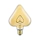 Suprema Dekorative LED-Herzlampe, internes LED-Kabel, E27, 300 lm, 220-240 V, warmes Licht 2200 K, 5 W, 125 x 164 mm, dimmbar