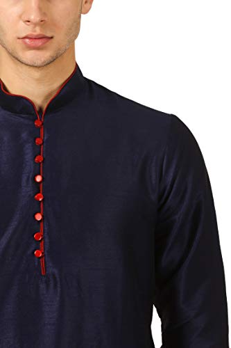 Image of Royal Kurta Men's Cotton Silk Dhoti Kurta (White)