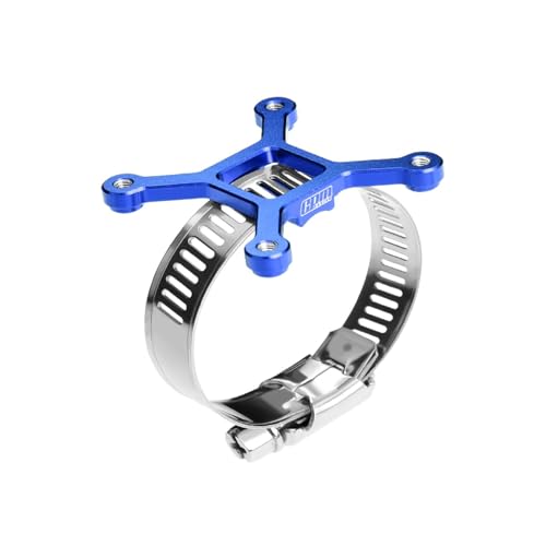 Aluminum 7075-T6 Alloy+304 Stainless Steel 40X40mm RC Cooling Fan Ajustable Mount for 40-56 Series Motor - Blue