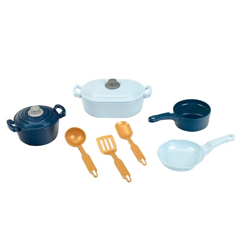 Theo Klein Kochutensilien I Robustes Kindergeschirr I Inkl. Bräter, Kasserolle und Grillpfanne I Spielzeug für Kinder ab 2 Jahren