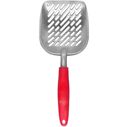 SunGrow Large Cat Litter Scoop, Life Transforming Cat Scooper, Reduces Hand Fatigue, Saves Clear Litter, Makes Scooping Faster and Easier