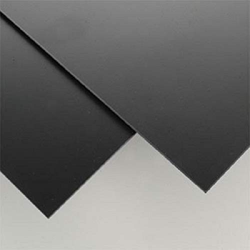 SIBE-R-PLASTIC SUPPLY Black Hips High Impact Polystyrene Plastic Sheet .020" x 48" x 96"