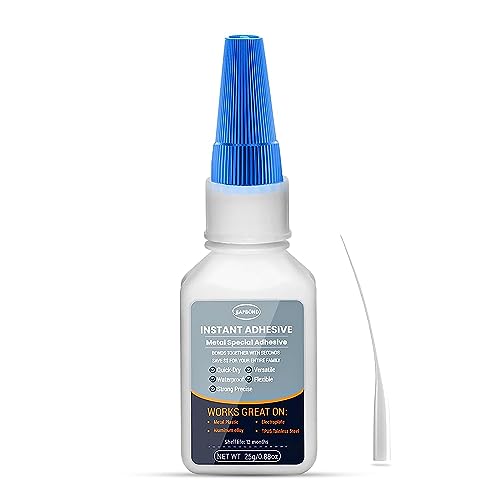 Metal Glue - 25g Super Glue for Metal, Heat Resistant, Metal to Metal Glue for Bonding Metal and Other Materials, Instant Glue for Metal, Stainless Steel, DIY Craft, Aluminum Alloy, Metal Product