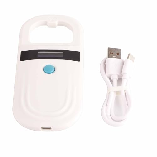 Lecteur puce animaux : scanner blanc de puces pour chiens rechargeable USB - 2