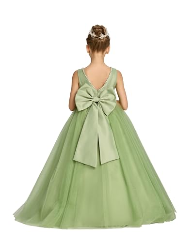 Flower Girl Dress for Wedding Girl Pageant First Communion Dress Birthday Party Ball Gowns for Kids3