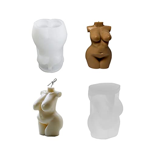 TOPYS 2 Pcs Sexy Woman Silicone Body Molds Curvy Figure 3D Moulds Female Body Moulds Naked Fat Females Clay Soap Mould for Resin Pendant Plaster Carving Candle TOPYS 2 Pcs Sexy Woman Silicone Body Molds Curvy Figure 3D Moulds Female Body Moulds Naked Fat Females Clay Soap Mould for Resin Pendant Plaster Carving Candle