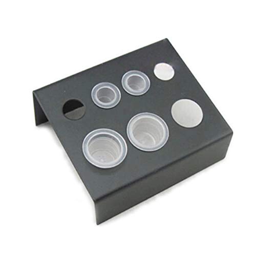 Yooyg Tattoo Ink Cup Holder,Professional 7 Holes Stainless Steel Tattoo Ink Cup Bracket, Pigment Holder Stand,for Tattoo Makeup Tattoo - Image 3