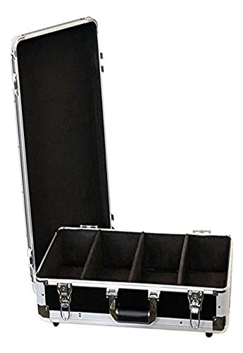 Deejayled Professional Light Cd Case 4 Row Holds Up To 100 Jewel Cases And Up To 200 Plastic Sleeves Well Riveted Heavy Duty Double Edge Tongue And Groove Impact Resistant Aluminum Frame Tbhecd4Bk #TOP2