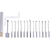 Loboo Idea 15pcs Dimple Kaba Lock Pick Set - Kaba Lock Opener for Beginner and Pro Locksmiths