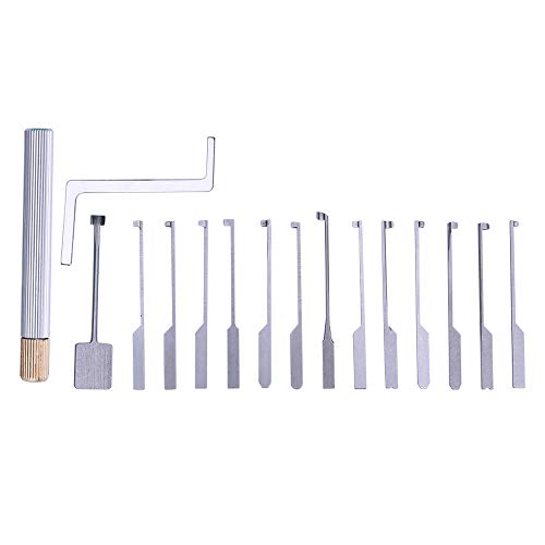 Loboo Idea 15pcs Dimple Kaba Lock Pick Set - Kaba Lock Opener for Beginner and Pro Locksmiths