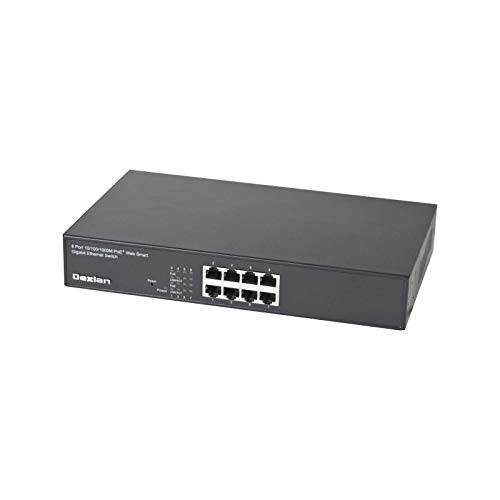 Preisvergleich Produktbild Dexlan Managebarer Gigabit Switch, 8 PoE+ Ports