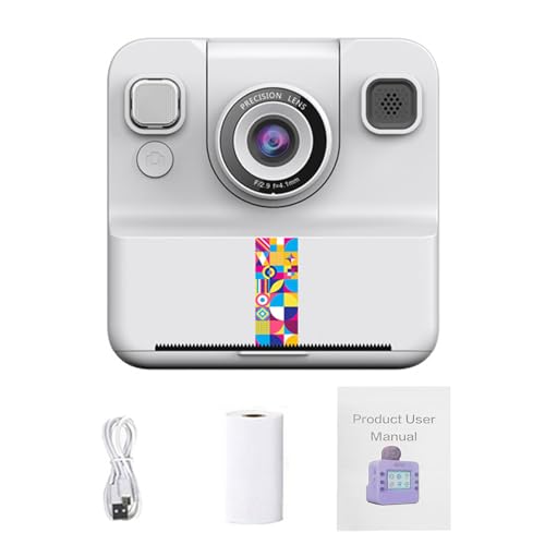 Appareil photo instantané banapoy pour enfants avec vidéo 1080P et écran 2,4"