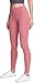 Produktbild Aatika Damen Yogahose mit hoher Taille mit Taschen, Bauchweg-Yoga-Leggings, 4-Wege-Stretch-Workout-Laufhose, Damen Mädchen, Seitentasche (yp714) - Blassrosa, X-Small [Size 4-6_Hip33-35 Inch]
