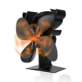 Facile à utiliser : Il n'y a pas d'assemblage nécessaire, il suffit de placer ce ventilateur de poêle à bois sur la surface lisse de votre poêle, près du côté ou de l'arrière du tuyau de poêle. Au fur et à mesure que la température augmente, le ventilateur tourne automatiquement. Plus le poêle chauffe, plus le ventilateur tourne rapidement et plus l'éco-ventilateur fait circuler l'air chaud.