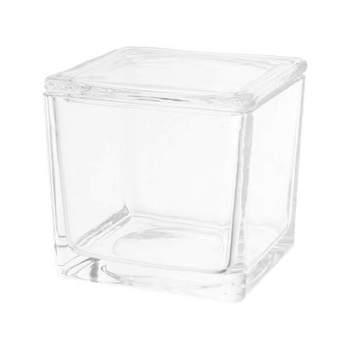 Luxshiny Porta Diapositive per Microscopio 30 Vetrini, Barattolo di Vetro Trasparente con Tappo per Decanter, Supporto Verticale e Orizzontale per Colorazione Efficiente e Uso Scientifico,