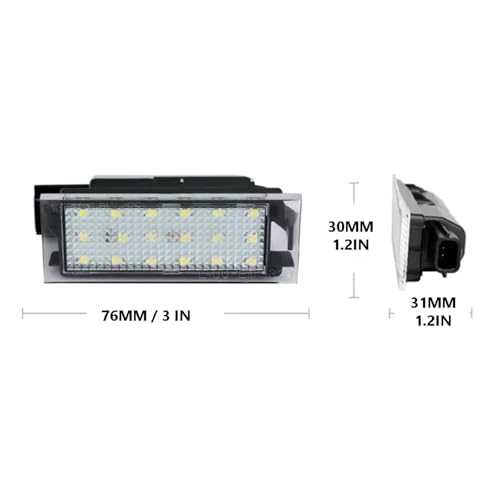 Luces para matrícula de coche recambio compatible Clio Espace 4 Master 3 5