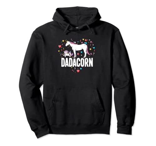 Dadacorn - Día del Padre para papá y bebé Sudadera con Capucha