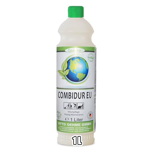 Lorito Combidur – Cuidado de limpieza, 1 litro concentrado, EU Ecolabel, cuidado de parqué, laminado, suelos de madera, azulejos, mantenimiento y cuidado de suelos