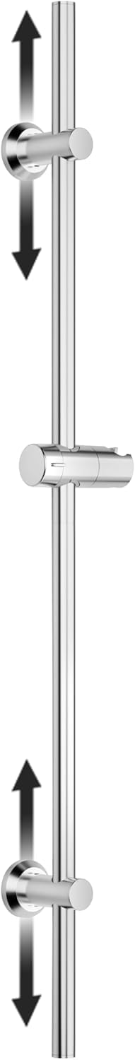 Görbach Duschstange -100 cm Edelstahl Brausestange– 22 mm Ø, flexibel 30–94 cm verstellbare Wandhalter, passend für vorhandene Bohrlöcher, höhenverstellbar & passend für alle Handbrausen