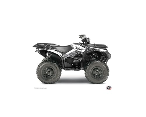 Kit déco Yamaha 700 Grizzly blanc Kutvek Predator rénovation plastiques