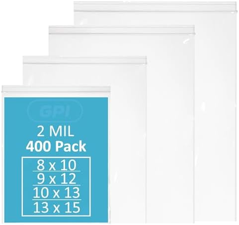 Snack & Sandwich Zip Bags, Combo 300 Pack, 6x4 6x6 7x7 Food Storage Zipper Baggies, 2 Mil Thick, Resealable Zip Top Lock Poly Bags for Sandwiches, Snacks, Candy, Small Toys & Games - GPI image 5