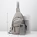 Alldaily Large Sling Bag for Women Crossbody Purse Leather Fashionable Trendy Chest Bag for Travel, Fanny Pack (Grey)