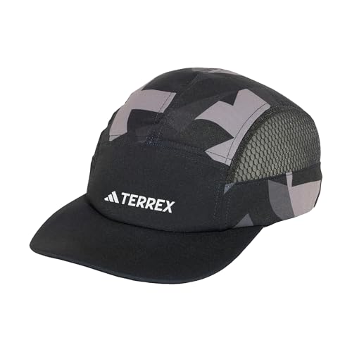 adidas Unisex Terrex Climacool 5PANEL Graphic Cap, Black/Carbon/White, L