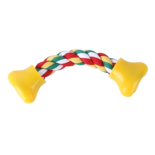 KESYOO Interactive Dog Shaped Cotton Rope Chewing for Cats Dogs Molar for Teeth Cleaning Reduces Plaque for Pet Training Relaxation