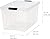 IRIS USA 72 Qt Stackable Plastic Storage Bins with Lids, 6 Pack - BPA-Free, Made in USA - See-Through Organizing Solution, Latches, Durable Nestable Containers, Secure Pull Handle - Clear