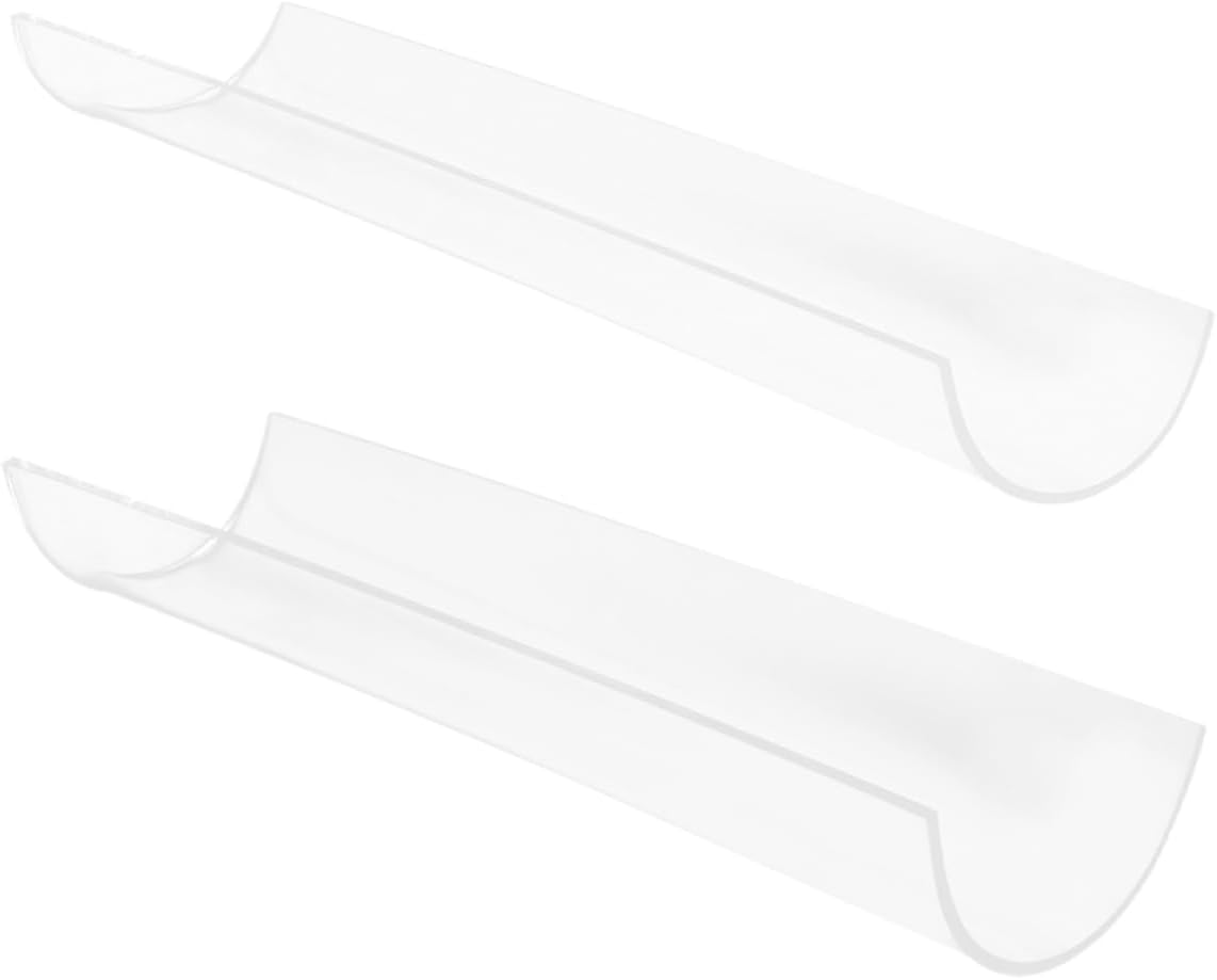 2Pcs U Shaped Transparent Acrylic Cake Roll Molding Tools for Baking Dessert Forming Stand for Professional Cake Presentation
