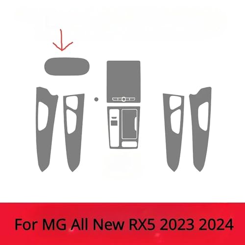 Film de protection pour console centrale MG RX5 2023 2024 - 3
