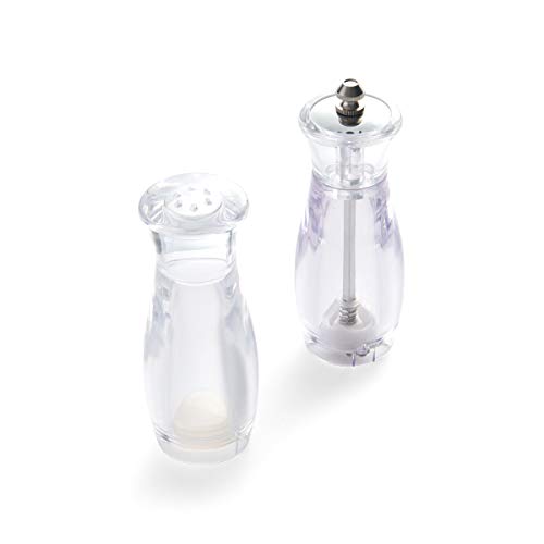 Kamenstein Filled Salt Shaker And Pepper Mill Set, 2-Piece, Clear #TOP1