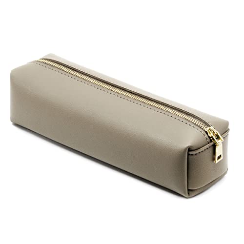 Image of PU Pencil Pen Case Portable Stationery Bag Big Capacity Pencil Pouch Cosmetic Organizer Bag for Adult
