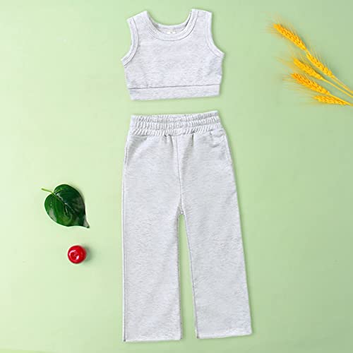 Roupas para bebês meninas elefante moda casual sem mangas colete cor lisa terno duas peças calças de