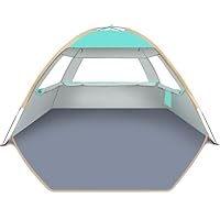 Gorich Beach Tent Sun Shelter for 3/4-5/6-7/8-10 Person with UPF 50＋ UV Protection, Lightweight & Easy Setup Beach Shade Canopy, Portable Shade Tent Cabana