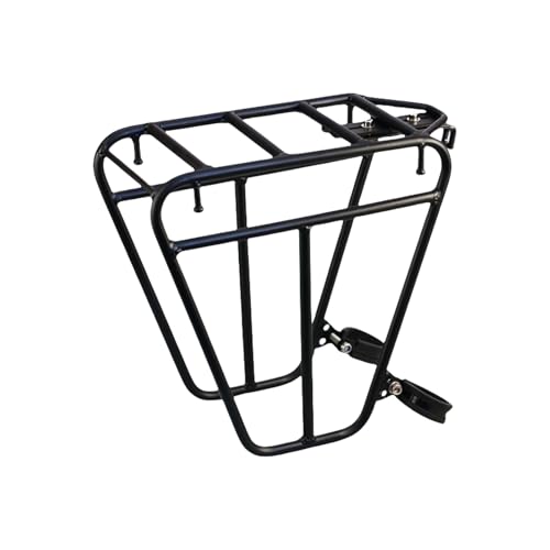 Mountain Bike Front Rack Cargo Carriers Bike Front Rack Carriers Cargo Panniers for Adults Metal Bag Luggage Shelf