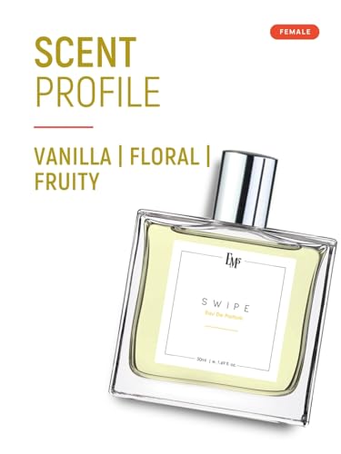 Image of EM5 Swipe Perfume for Women | Powdery Fruity Rose | EDP Strong and Long Lasting Spray | Luxury Gift for Her