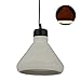 Produktbild Relaxdays Betonlampe, dekorative Pendelleuchte in Betonoptik, vintage, Zementlampe, E27, HxD: 119 x 26 cm, grau/schwarz