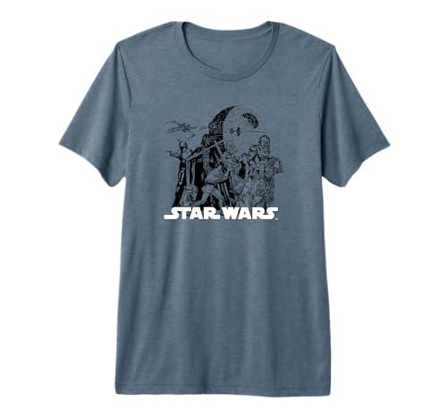T-shirt Star Wars de qualité supérieure avec impression sérigraphique durable