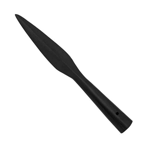 Medieval Spear Head Hand Forged from Carbon Steel Functional Viking Spearhead Combat Battle Ready Armor Hunting Lozenge Throwing Spearhead LARP SCA (8.3 Inches)