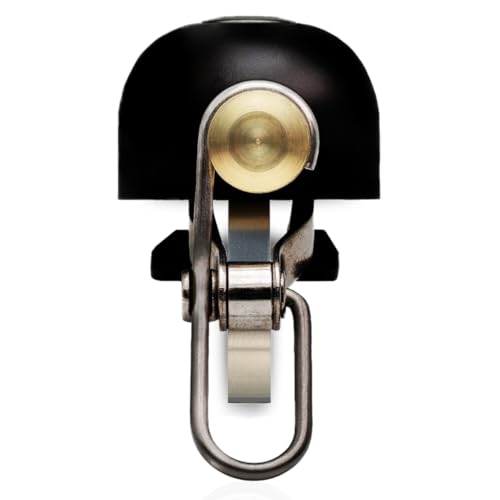 BLOGA ® Fahrradklingel – aus Edelstahl & Premium-Messing | 22-32 mm...