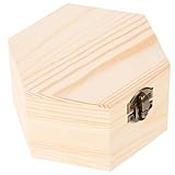 jojofuny Holzkästchen Mit Deckel Kleine Aufbewahrungsbox Aus Holz Für Schmuck Erinnerungsstücke Und Bastelarbeiten Dekoratives Möbelteil Für Schminktisch