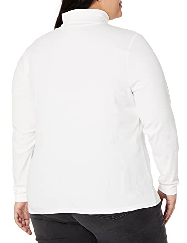 Image of Amazon Essentials Women's Slim-Fit Stretchy Layering Long Sleeve Knit Rib Turtleneck Top (Available in Plus Size), Pack of 2